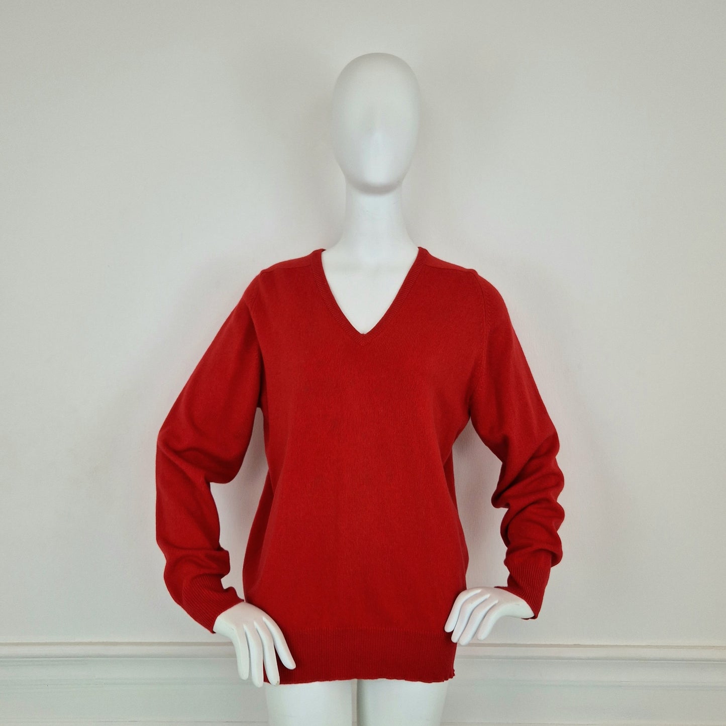 Maglione rosso 100%cashmere