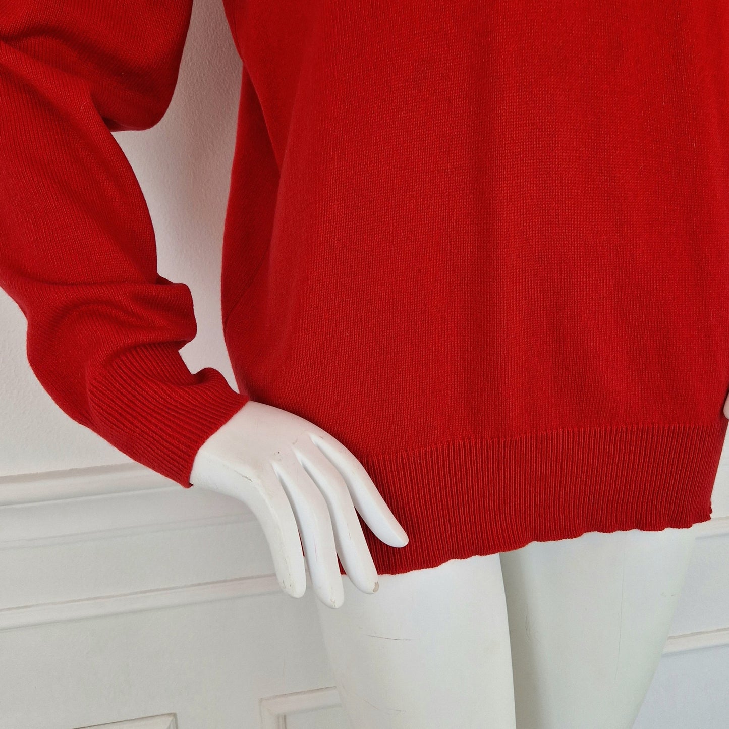 Maglione rosso 100%cashmere