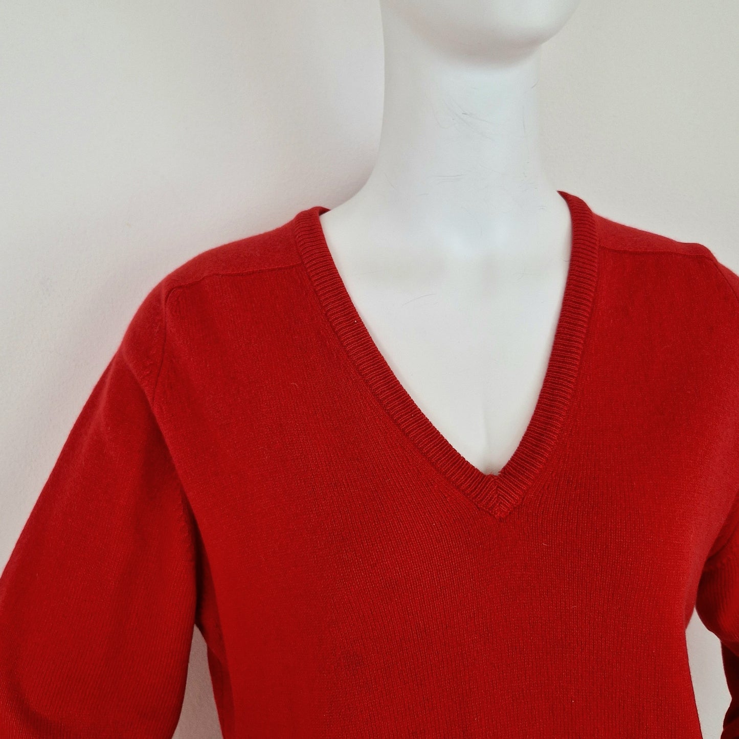 Maglione rosso 100%cashmere