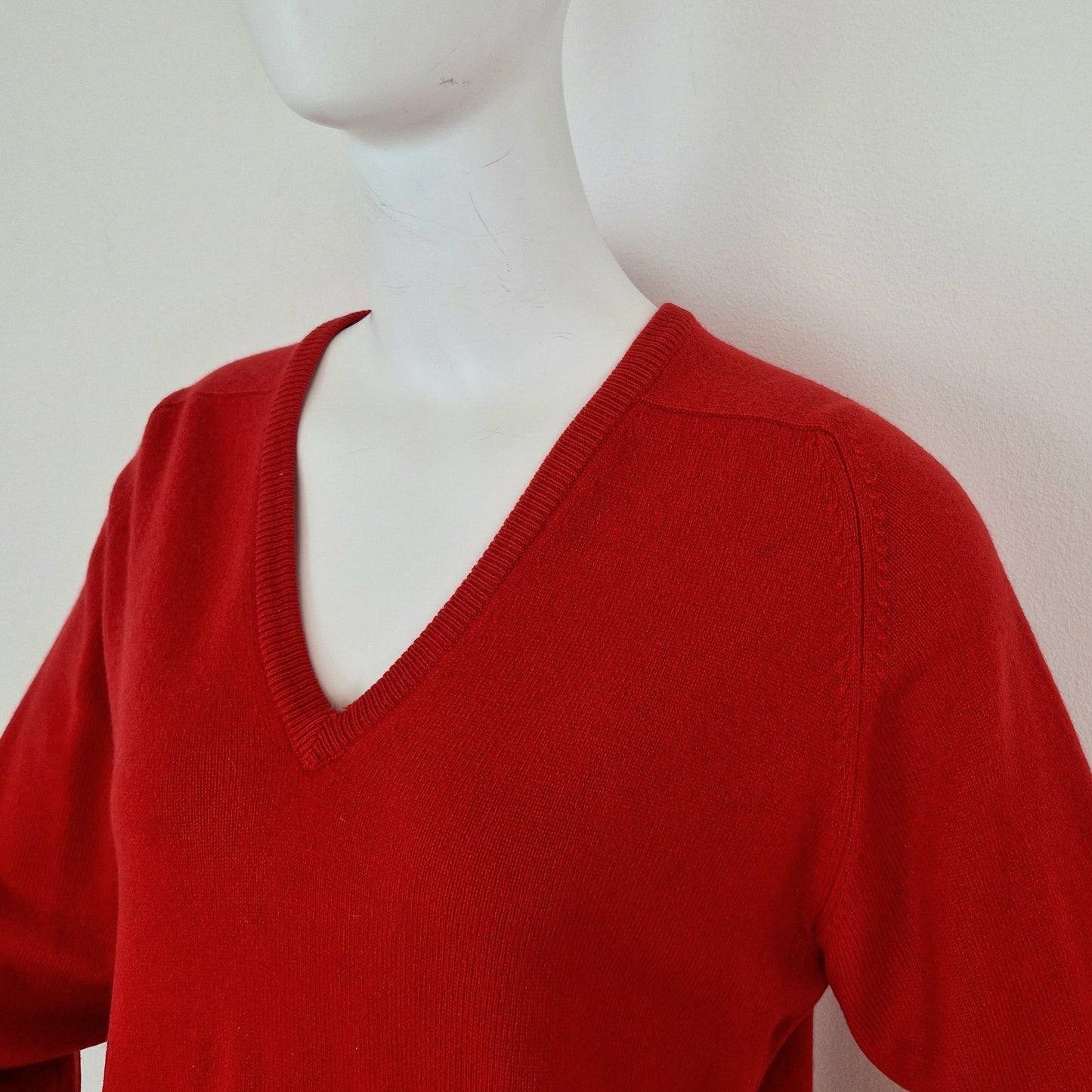 Maglione rosso 100%cashmere