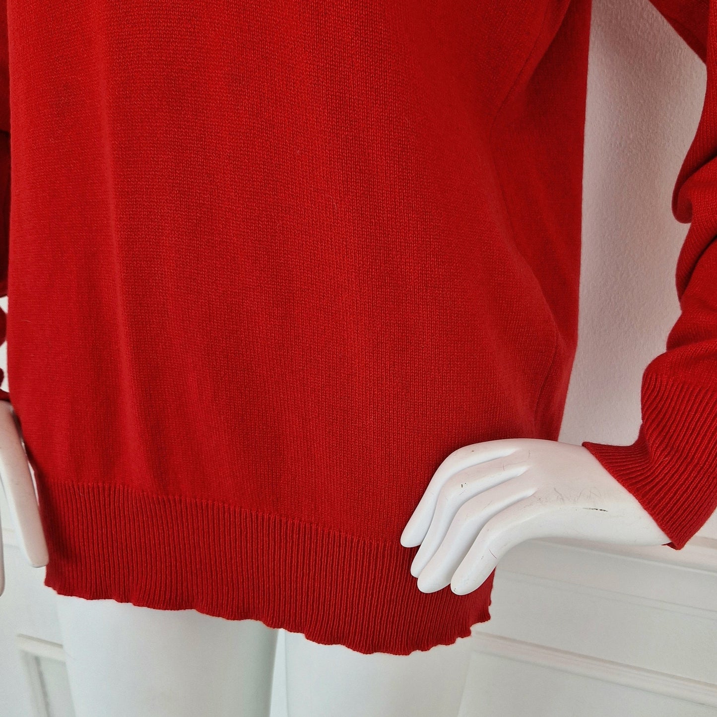 Maglione rosso 100%cashmere