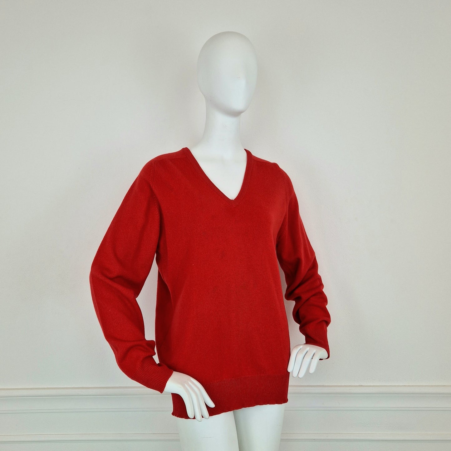 Maglione rosso 100%cashmere