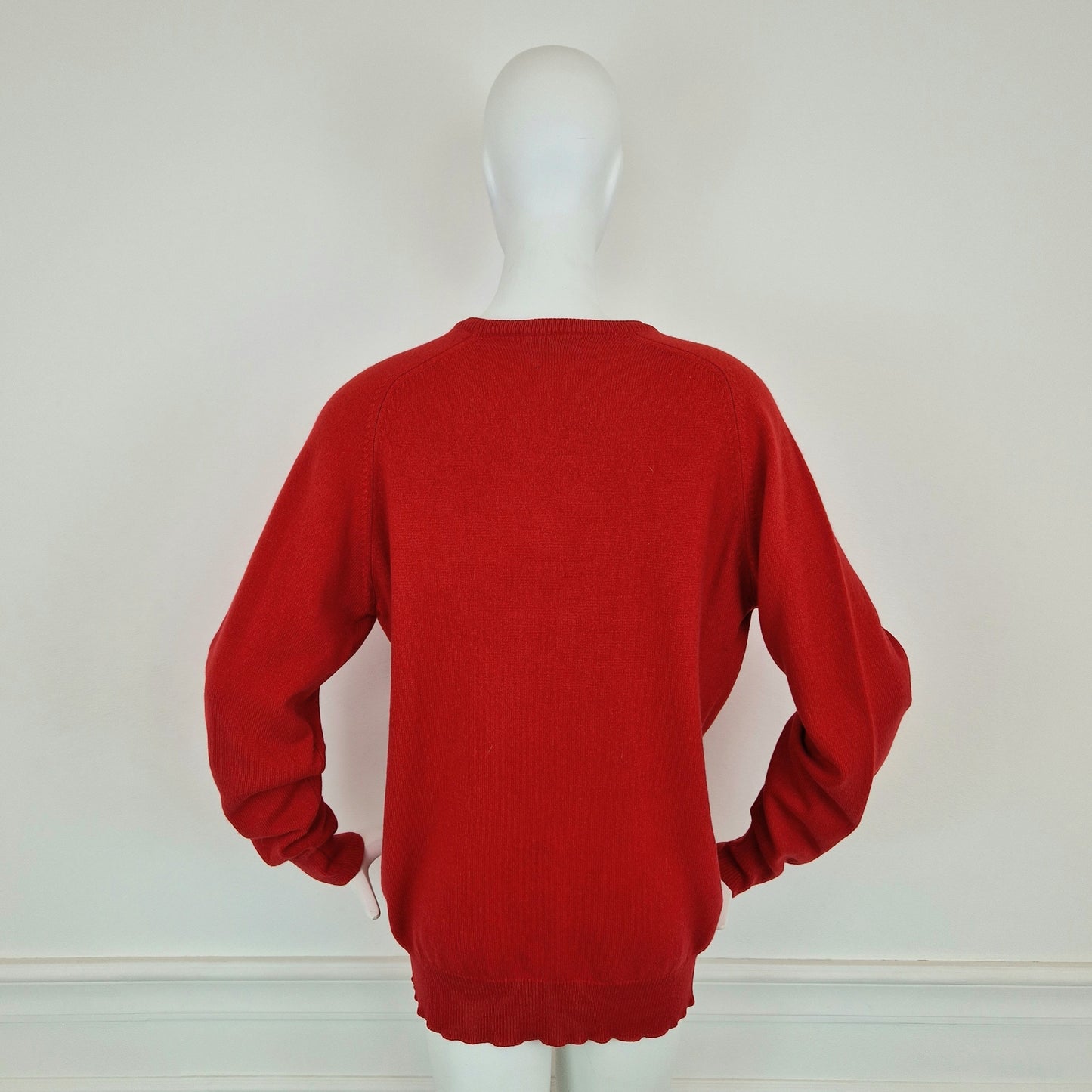 Maglione rosso 100%cashmere