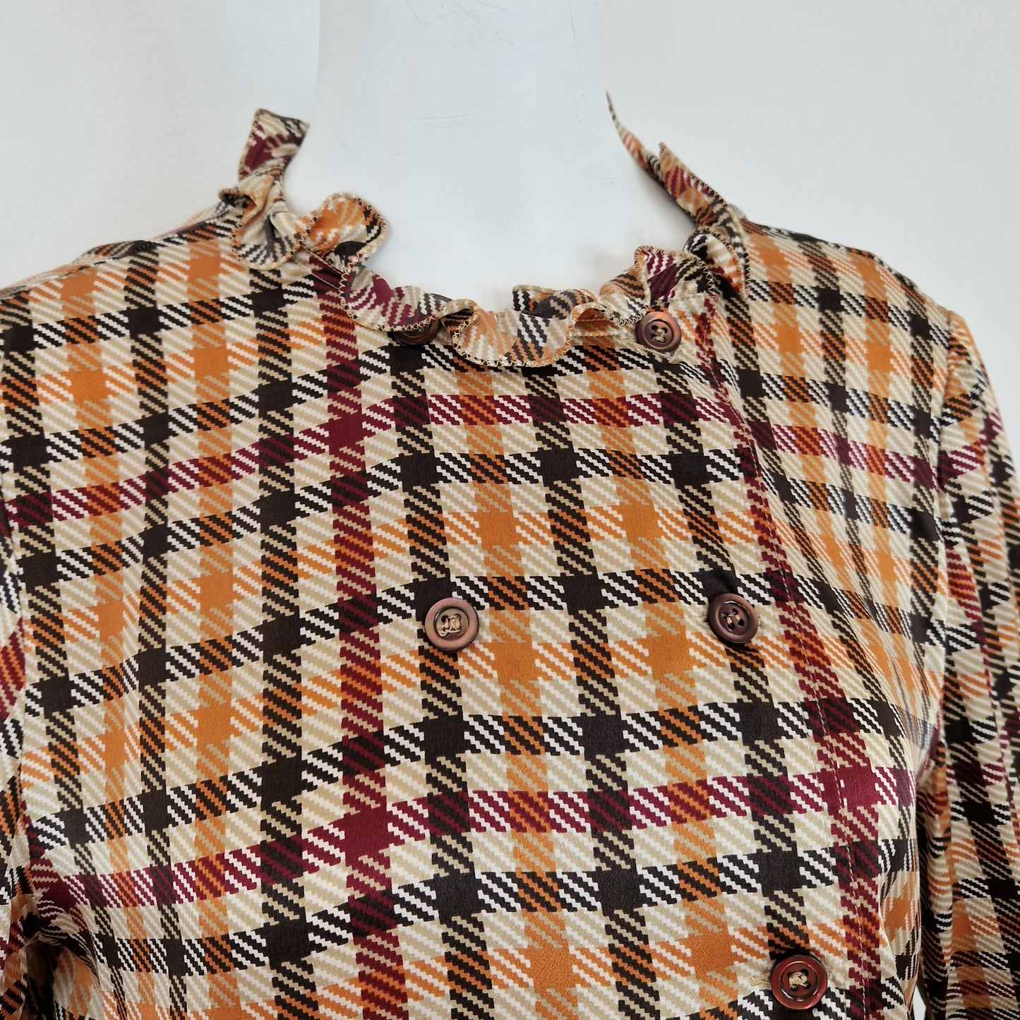 Camicia Valentino Miss V pied de poule seta