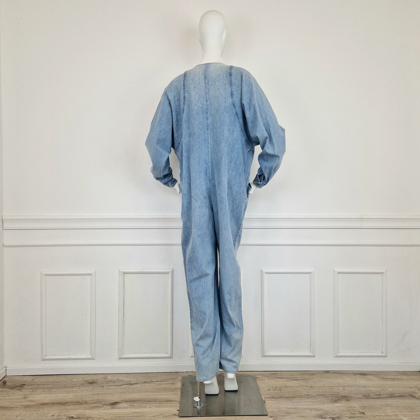 Tuta vintage anni '80 denim chiaro