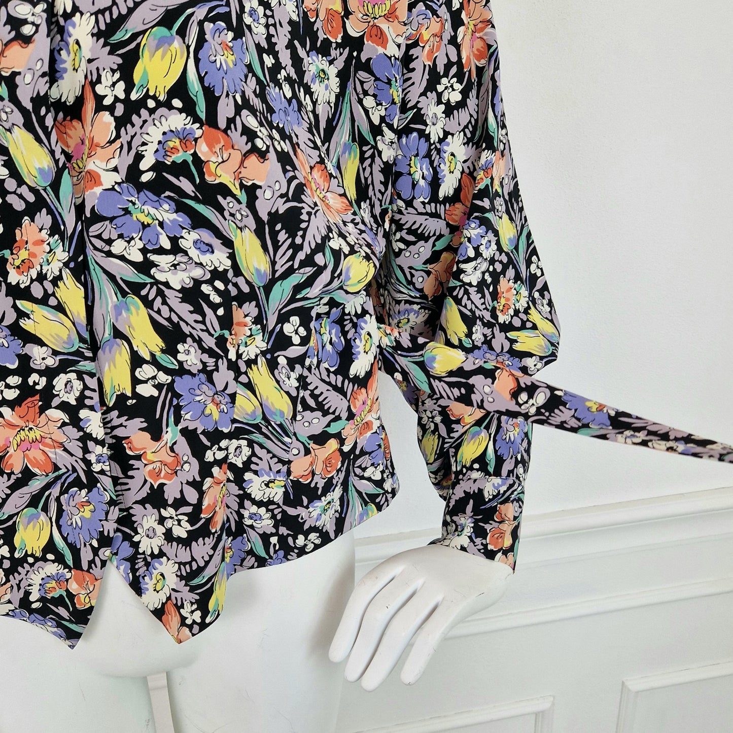 Camicia vintage Norma Kamali fiori