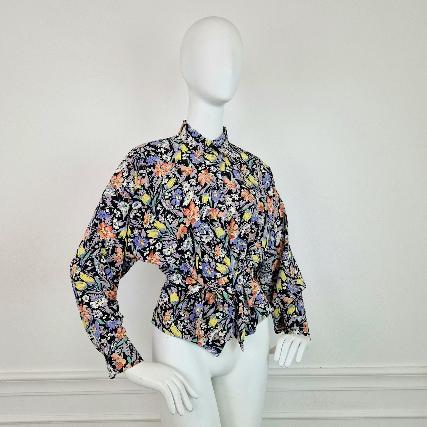 Camicia vintage Norma Kamali fiori