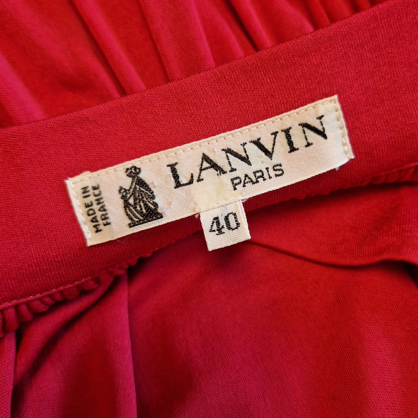 Completo vintage Lanvin fragola