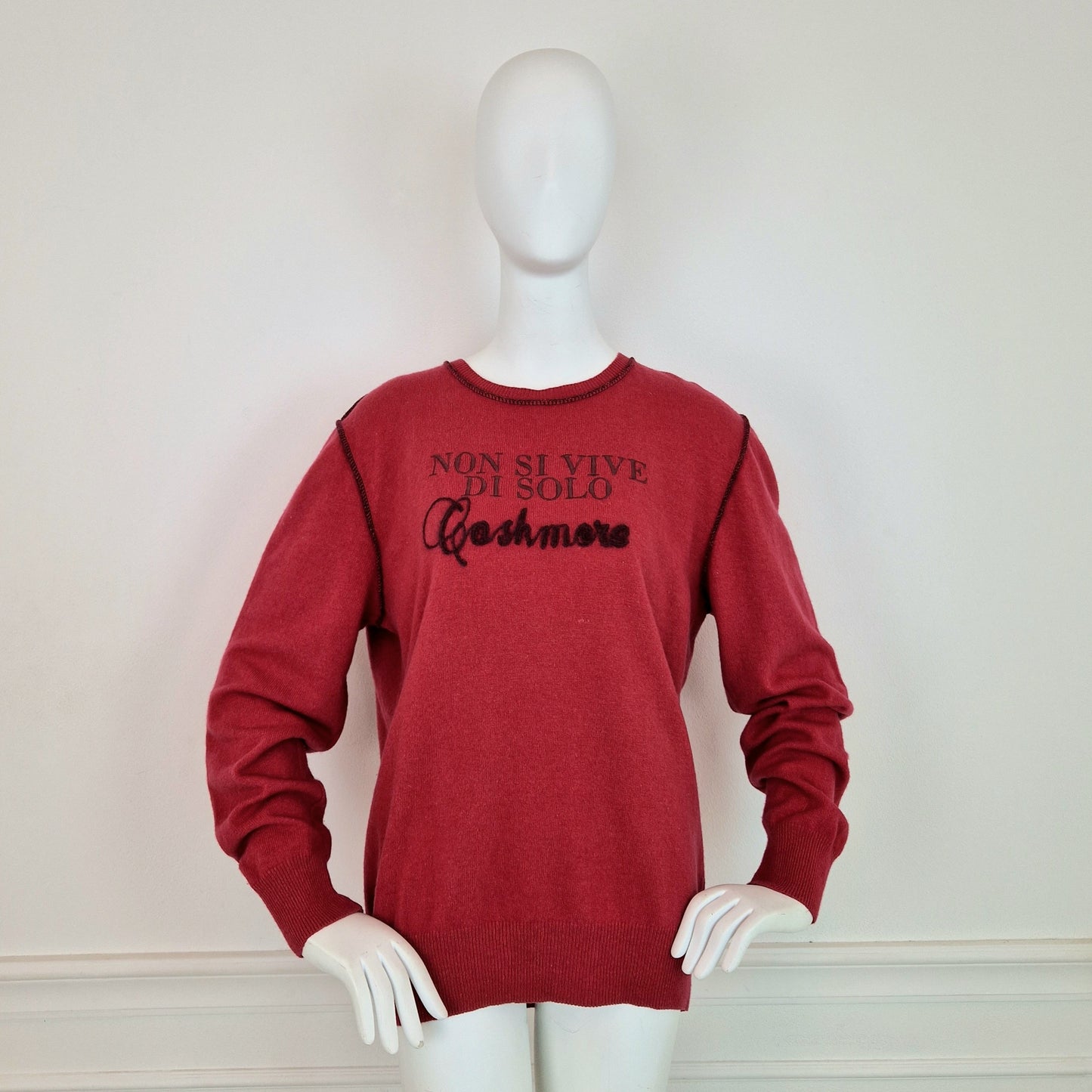 Maglione Moschino Uomo non si vive di solo cashmere