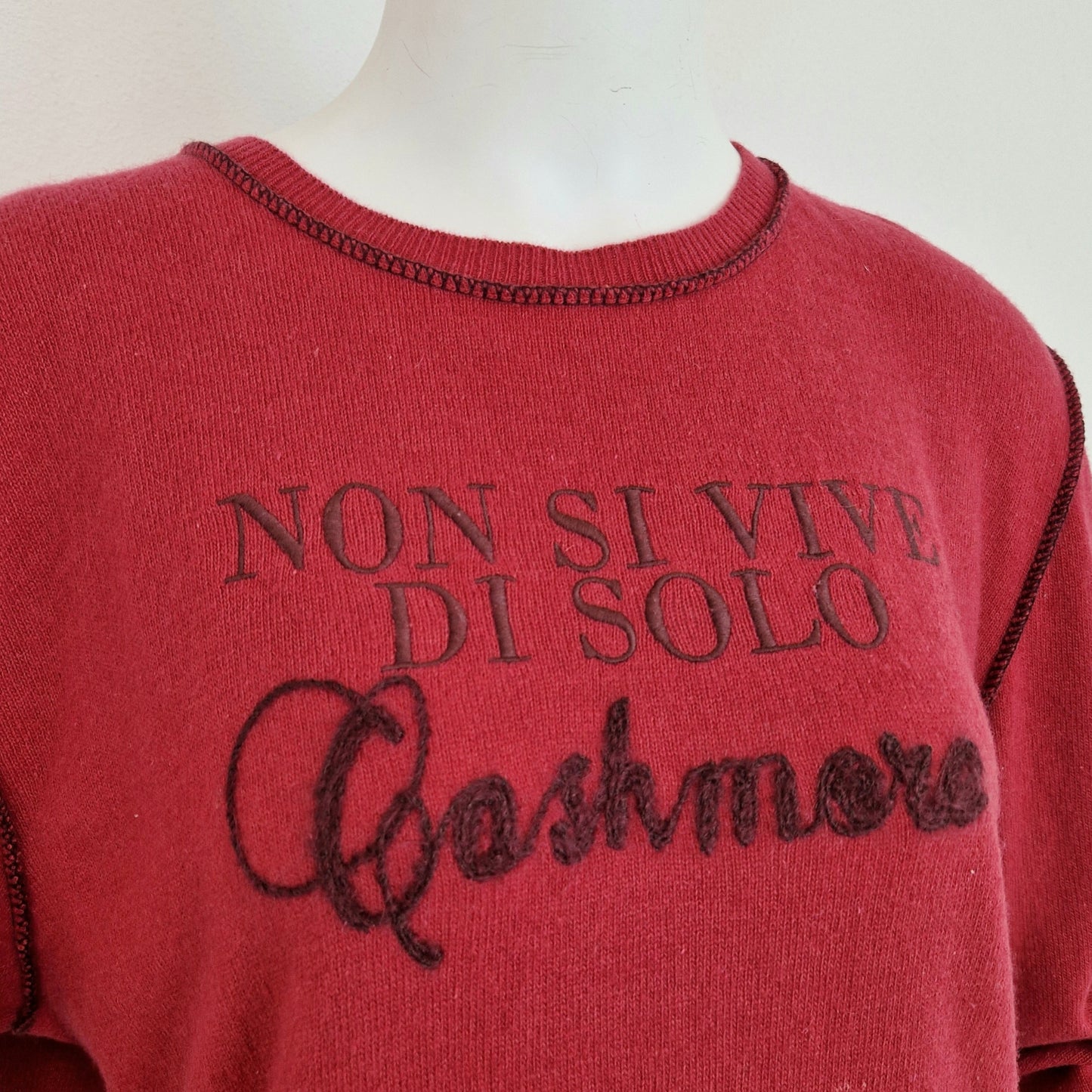 Maglione Moschino Uomo non si vive di solo cashmere