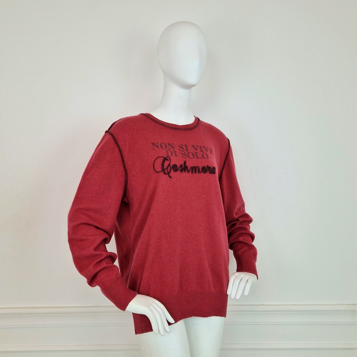 Maglione Moschino Uomo non si vive di solo cashmere