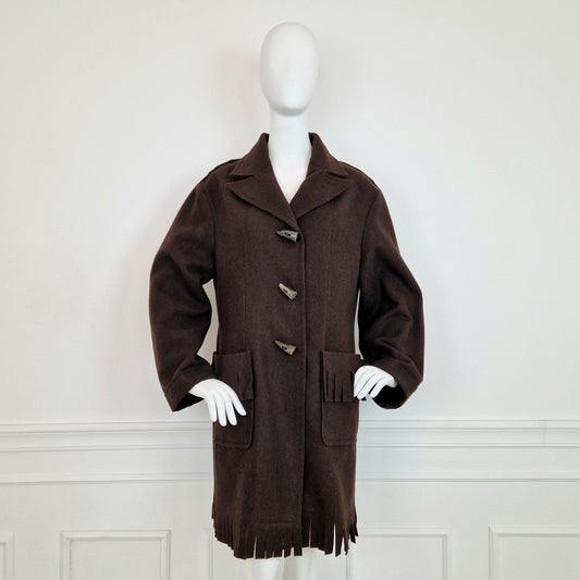 Cappotto G di Romeo Gigli con frange