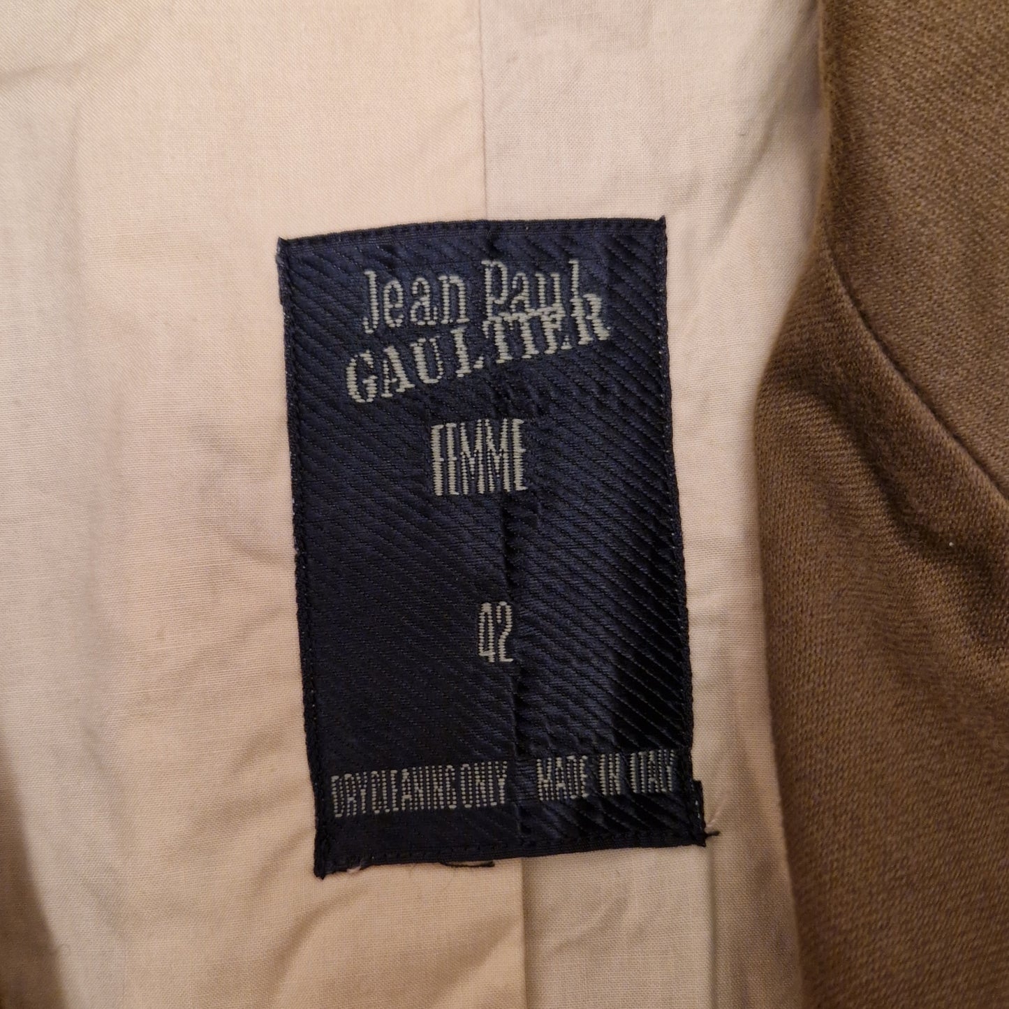 Giacca Jean Paul Gaultier nocciola