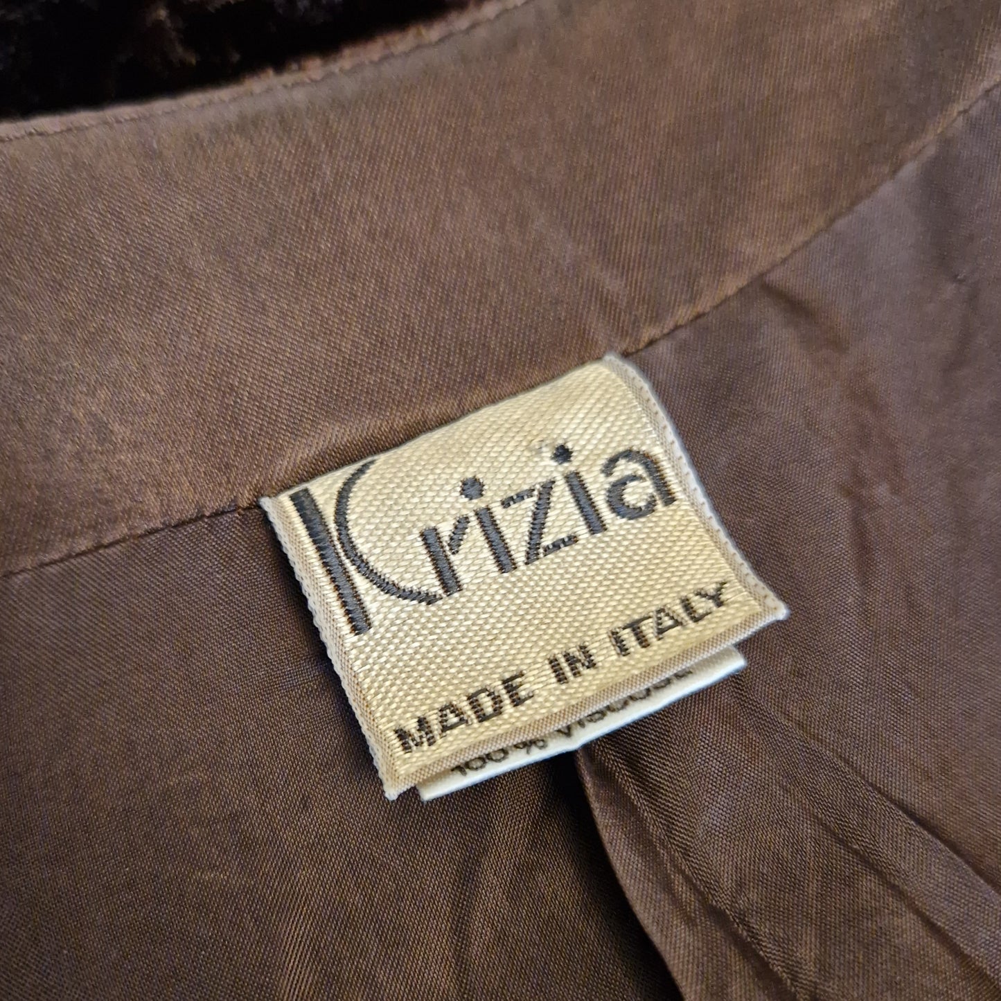 Giacca Krizia vintage velluto marrone