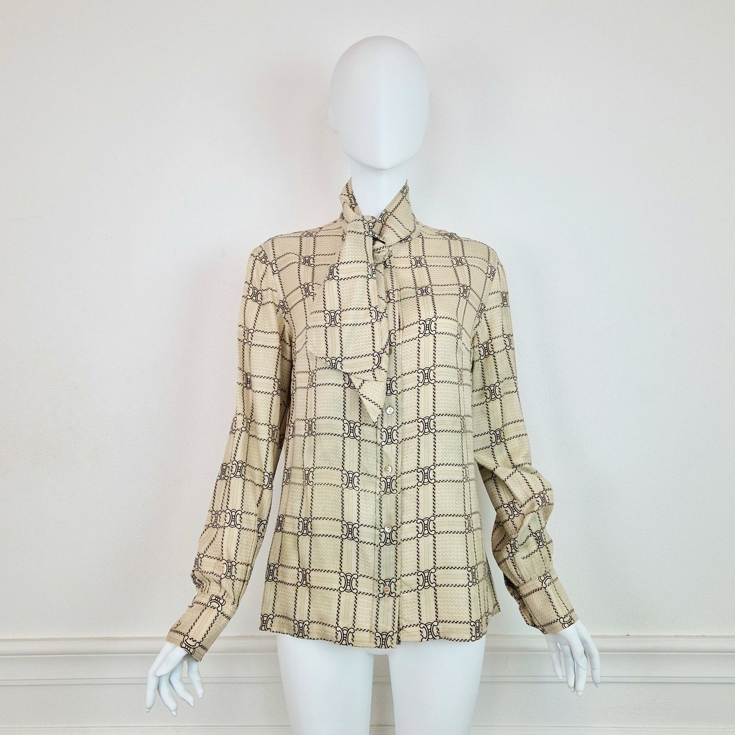 Camicia Celine vintage logo print