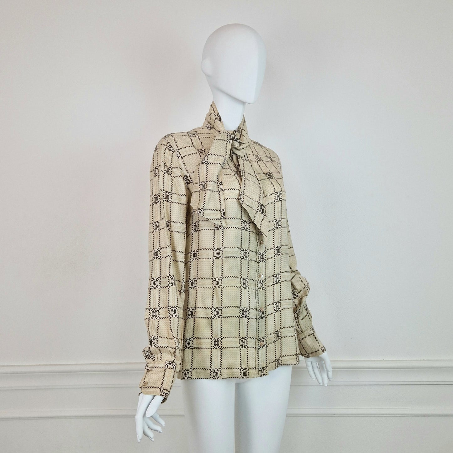 Camicia Celine vintage logo print