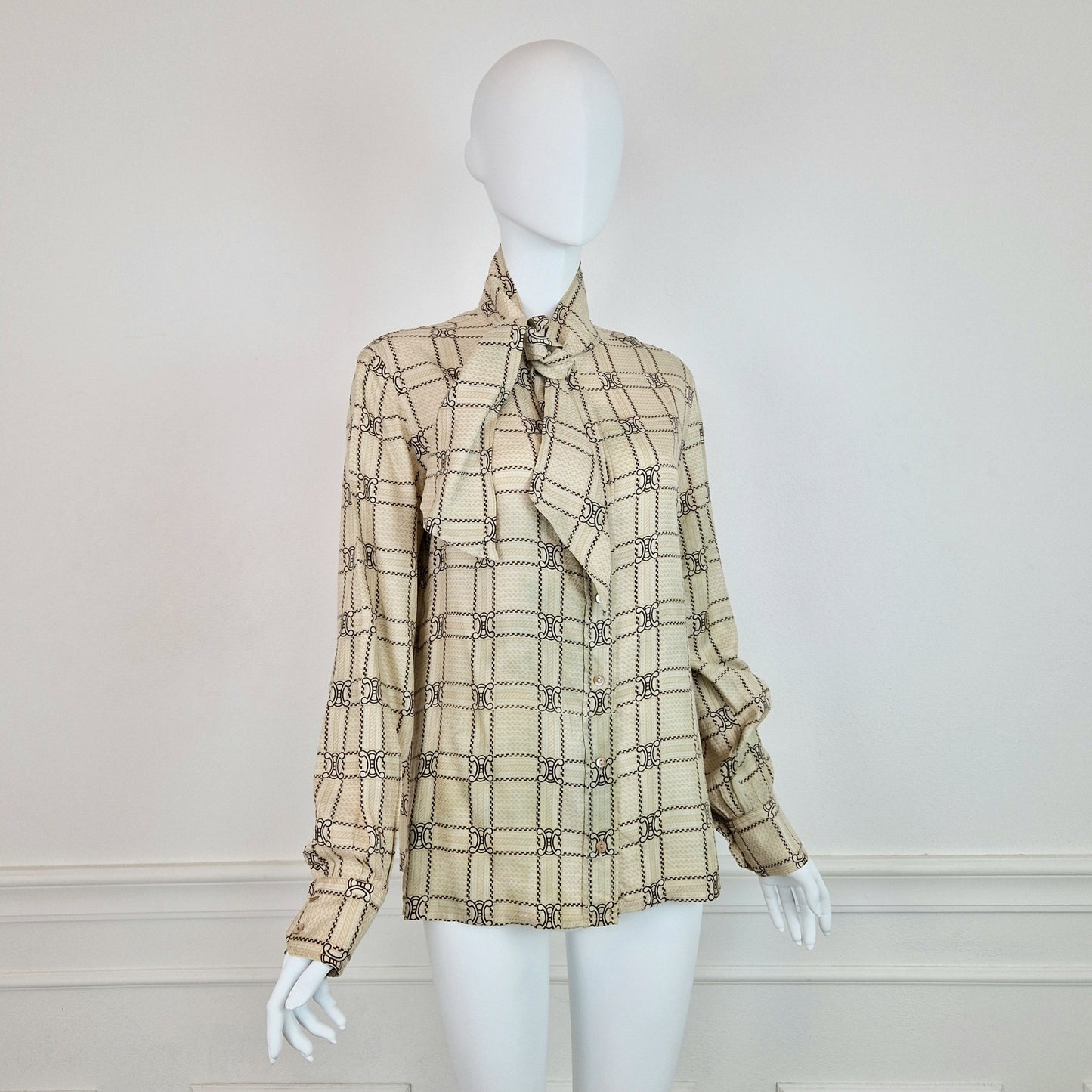 Camicia Celine vintage logo print