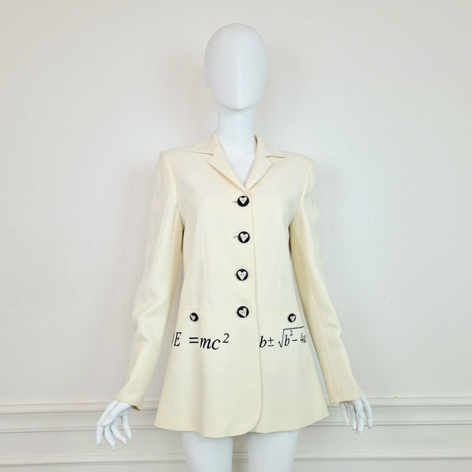 Blazer Moschino vintage E=mc²