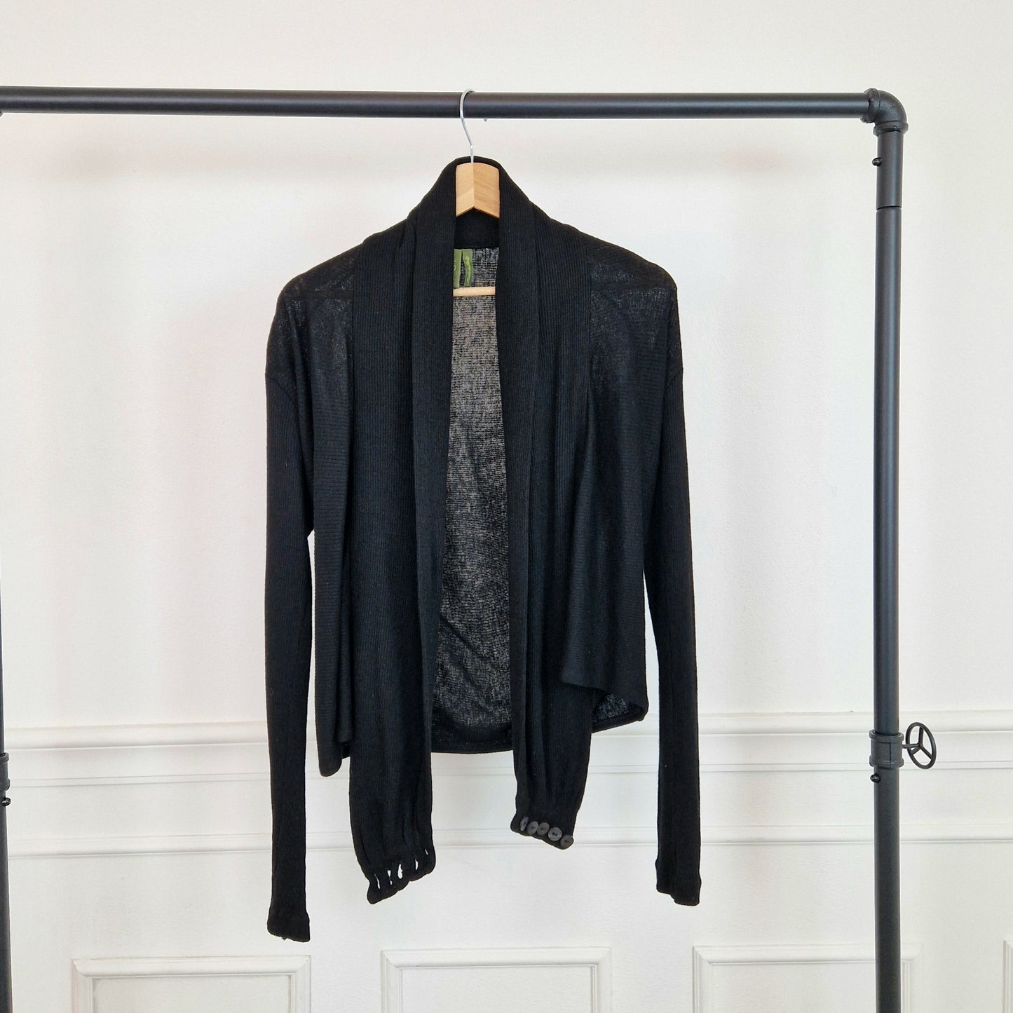 Cardigan Romeo Gigli nero con incrocio