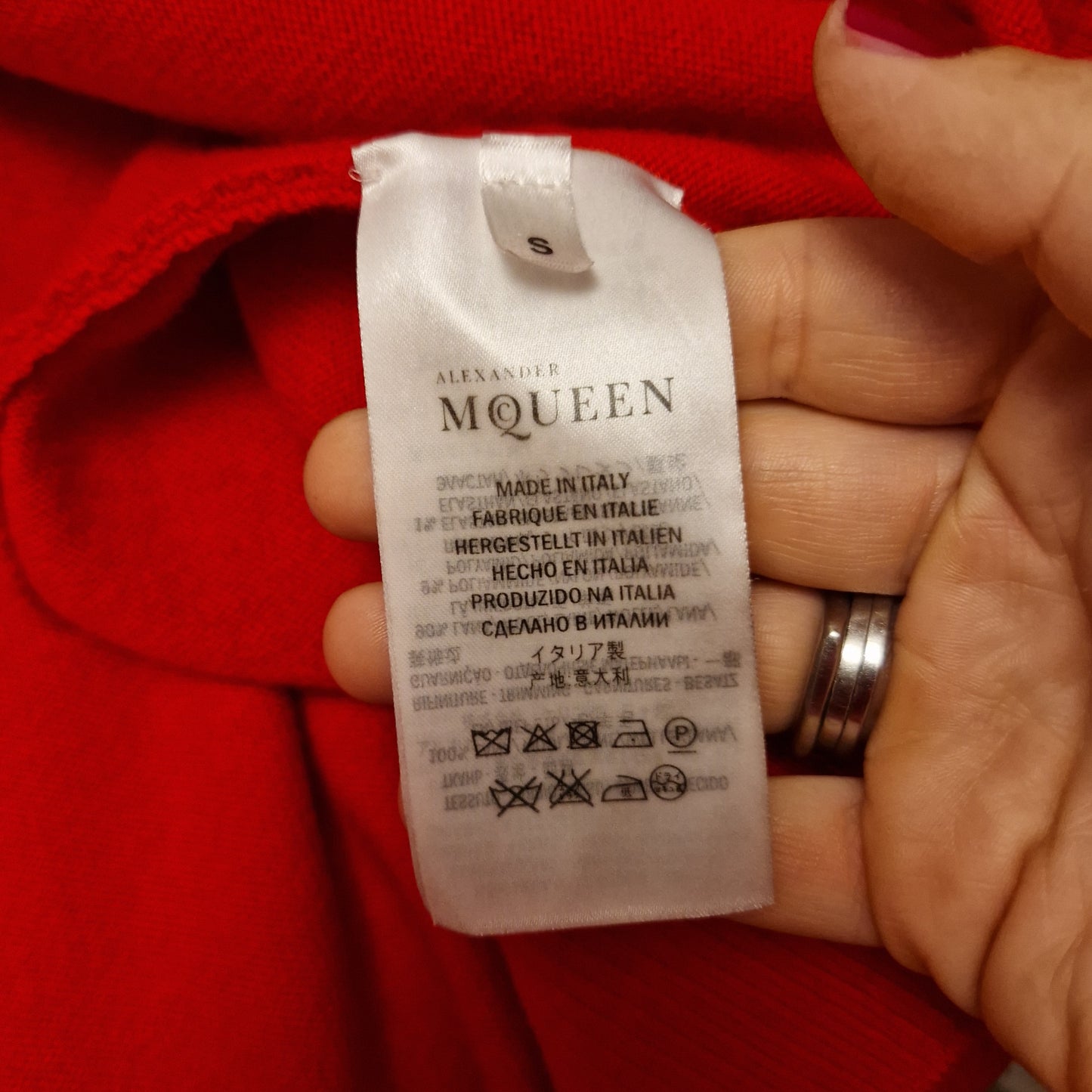 Abito - maxi maglione Alexander McQueen rosso