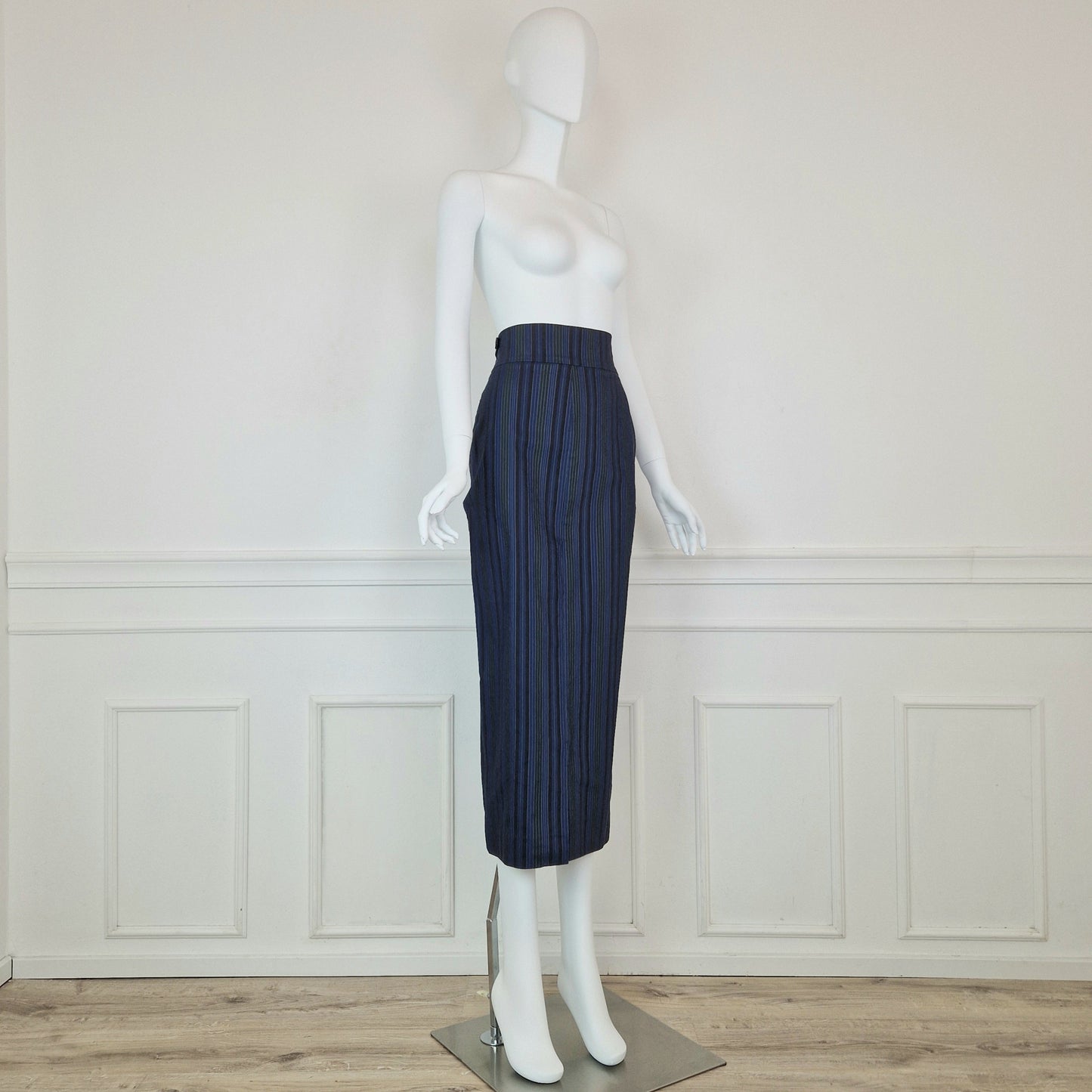 Romeo Gigli | gonna a righe verde e blu