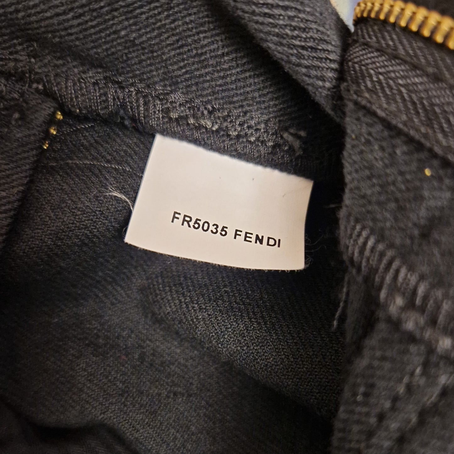 Jeans Fendi blu vita altissima