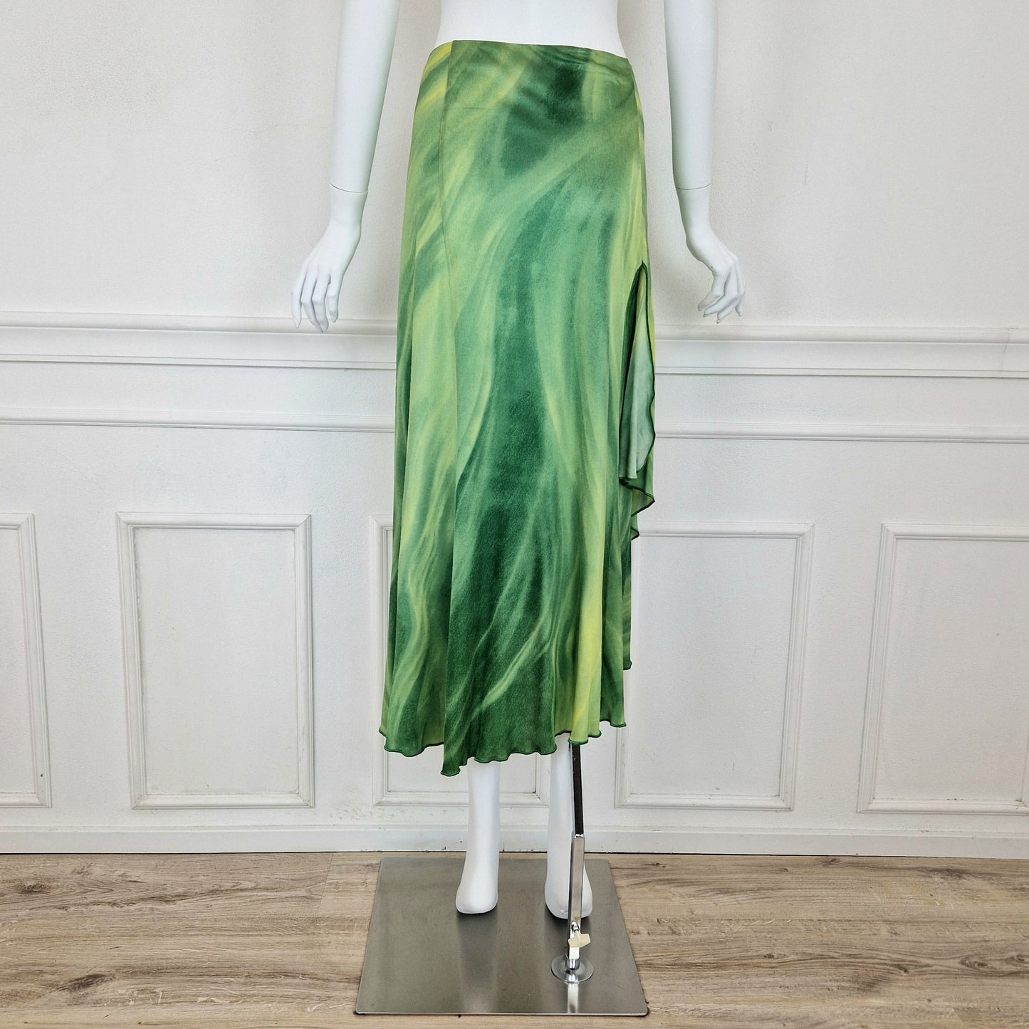 Gonna Roberto Cavalli class verde fiori