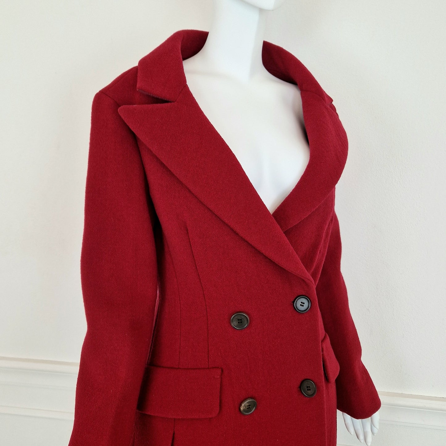 Cappotto Prada Fw2009 rosso carminio