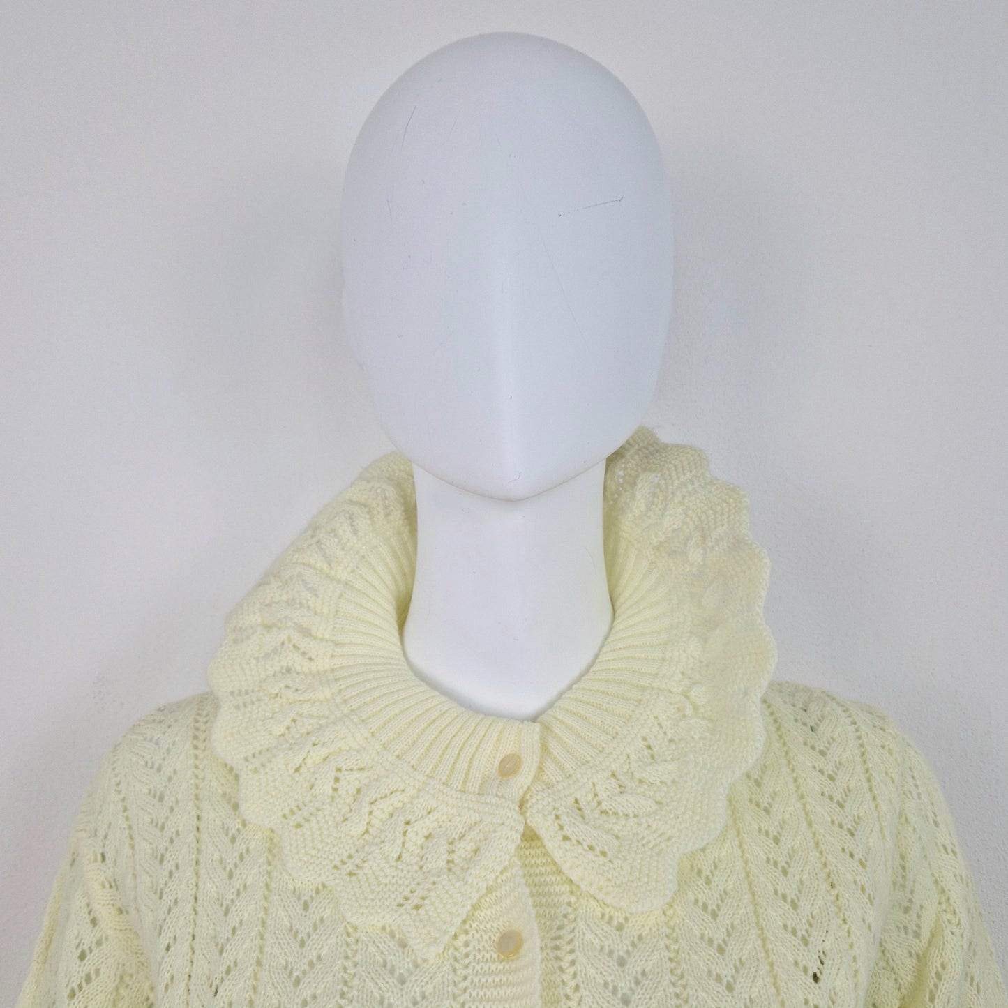 Cardigan liseuse vintage giallo chiaro