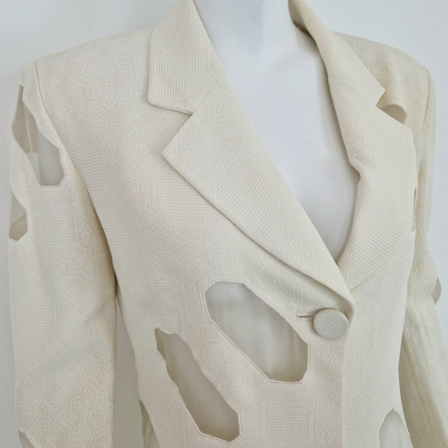 Blazer Gianfranco Ferré seta bianca