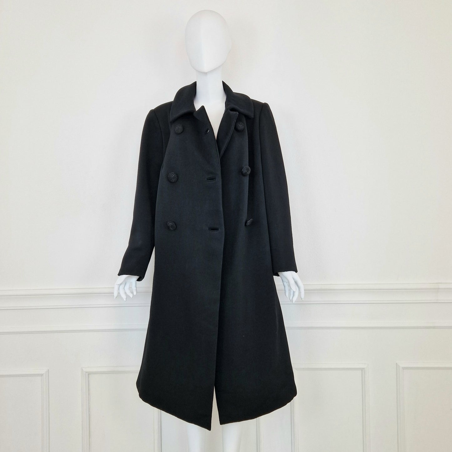 Cappotto vintage sartoriale nero