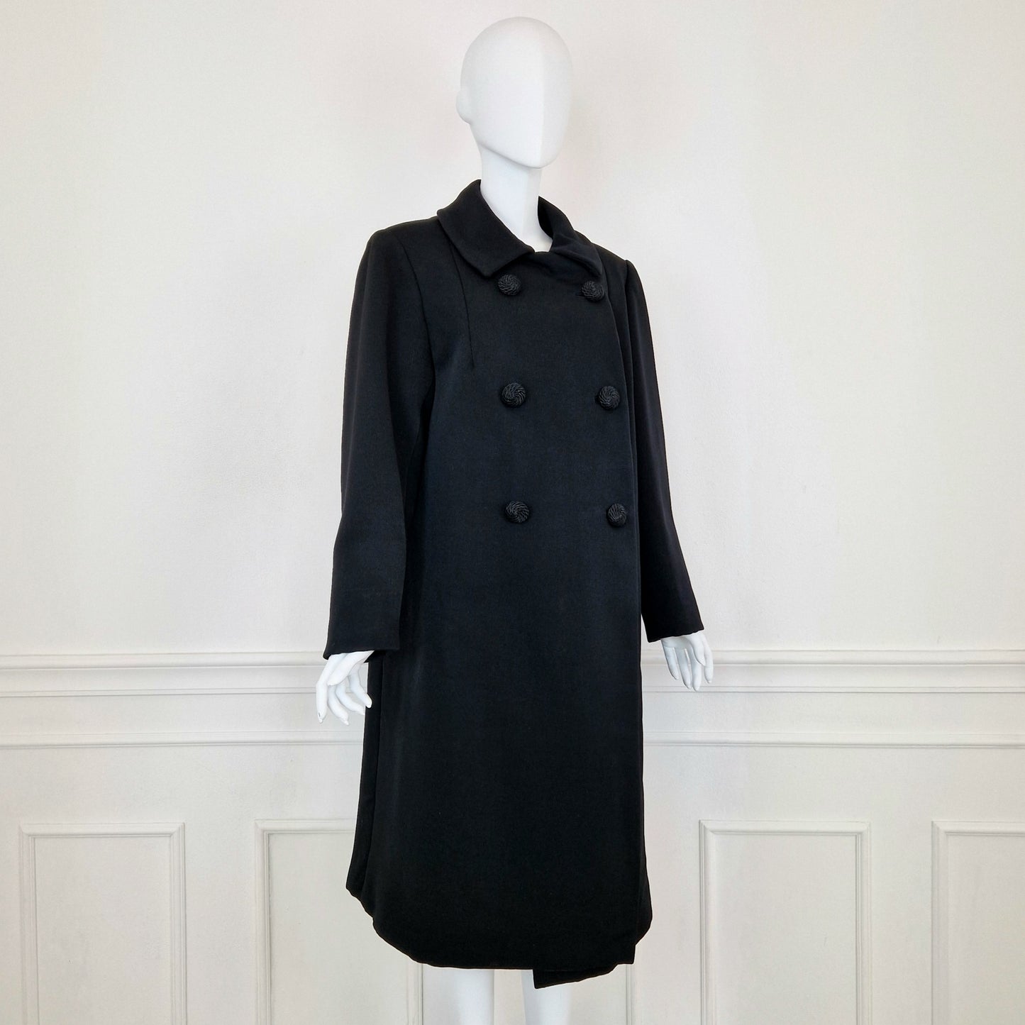 Cappotto vintage sartoriale nero