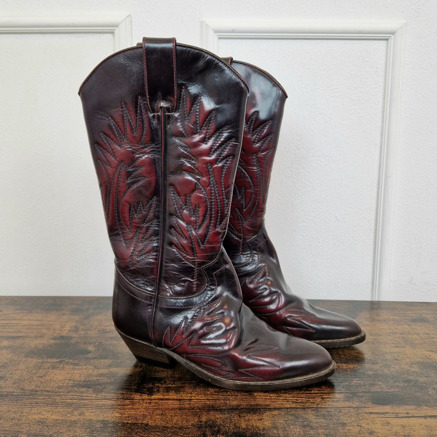 Western boots - stivali bordeaux