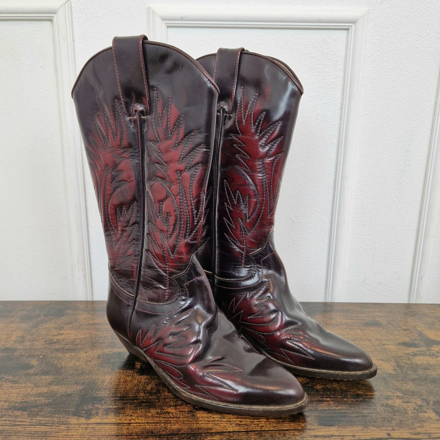 Western boots - stivali bordeaux