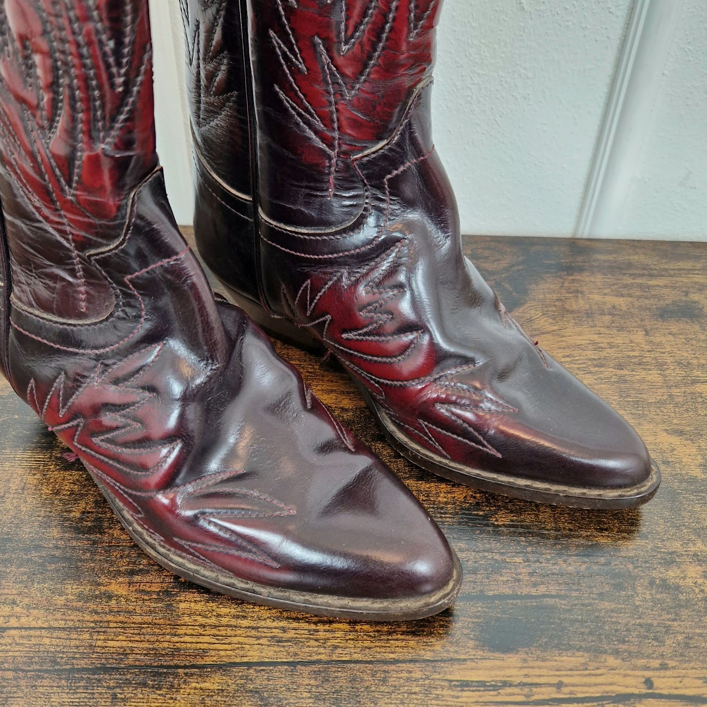 Western boots - stivali bordeaux