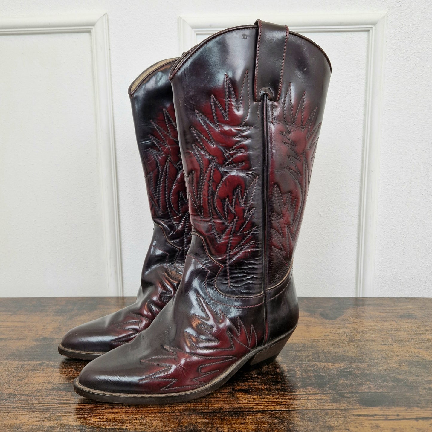 Western boots - stivali bordeaux