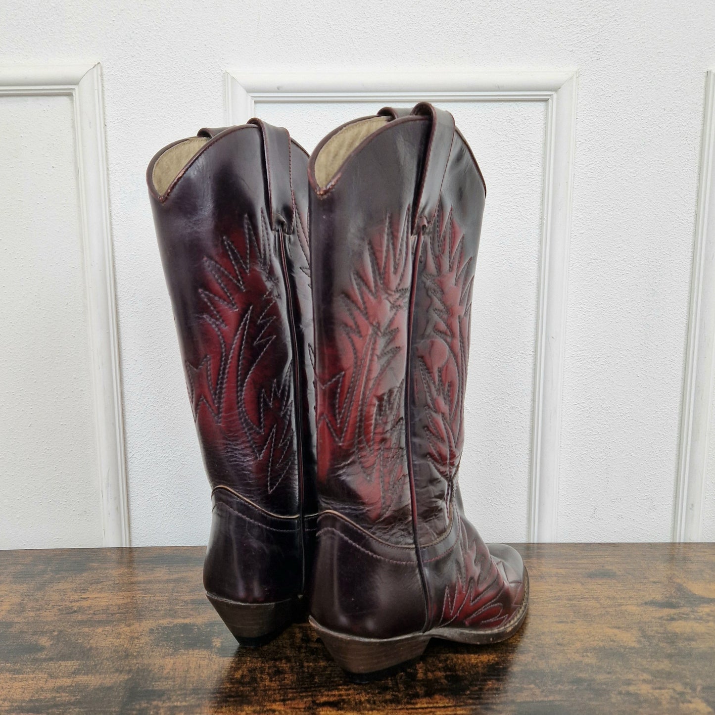 Western boots - stivali bordeaux