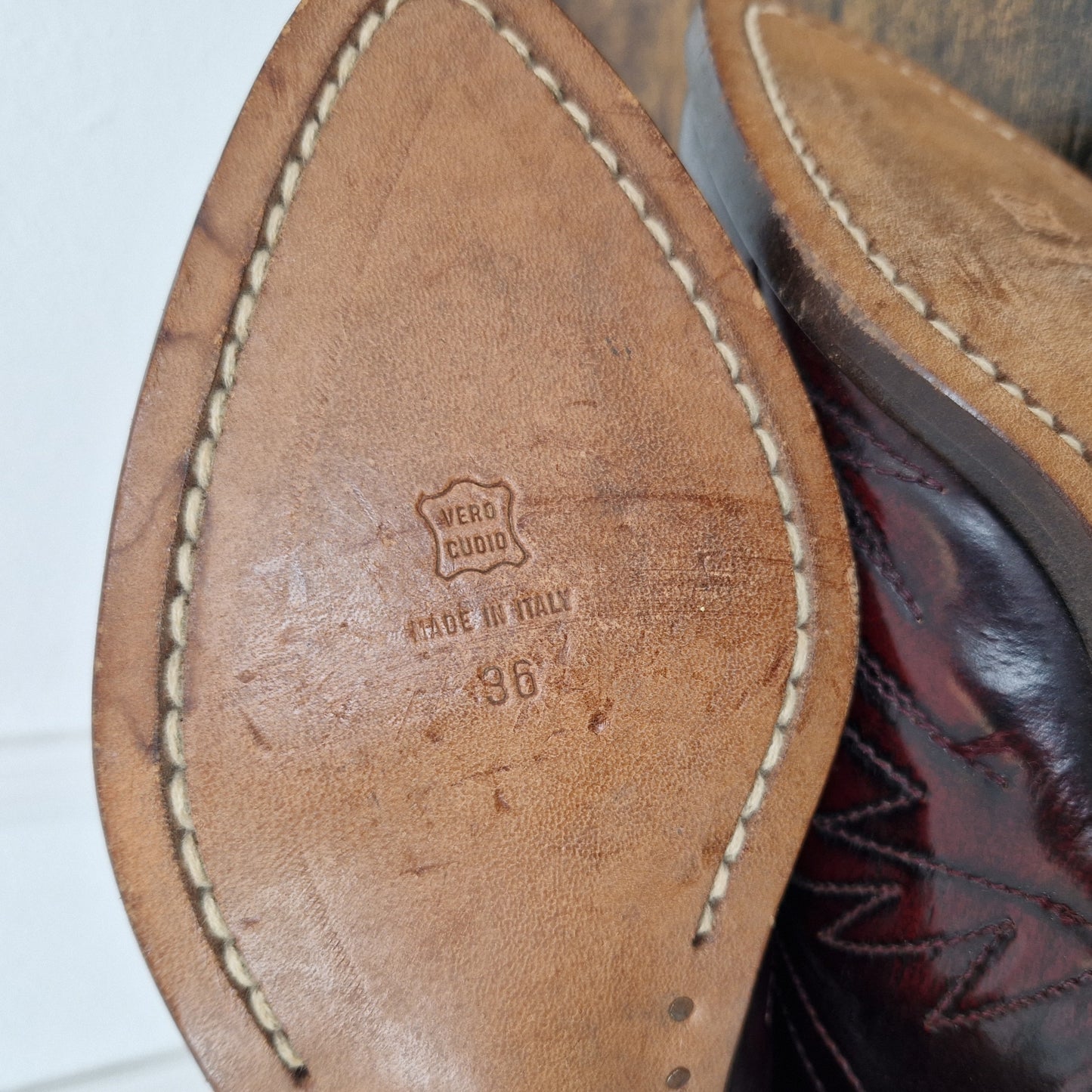 Western boots - stivali bordeaux