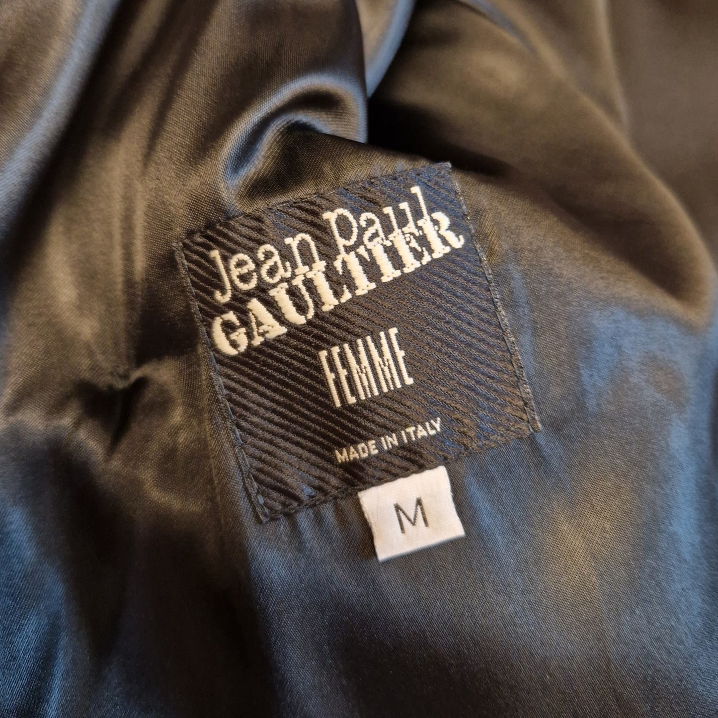 Cappotto Jean Paul Gaultier femme con cappuccio