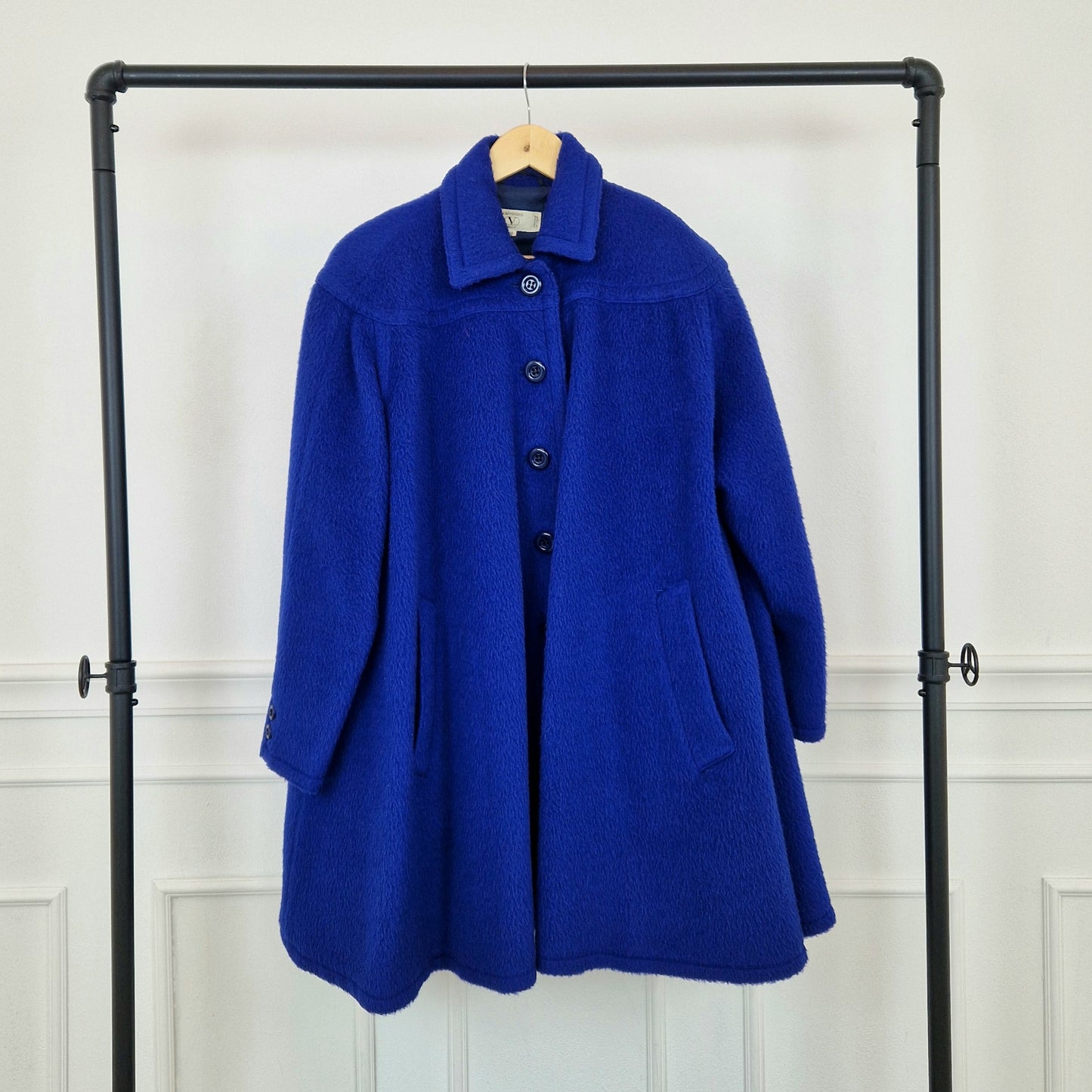 Cappotto Valentino vintage blu elettrico