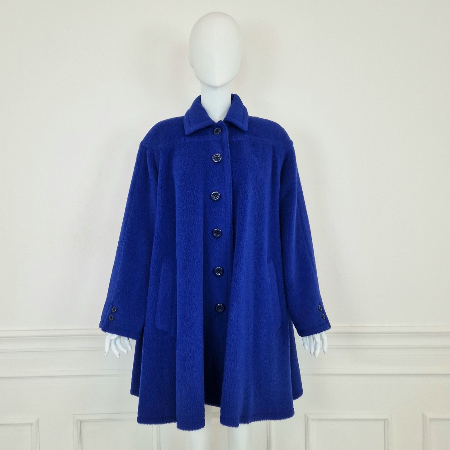 Cappotto Valentino vintage blu elettrico