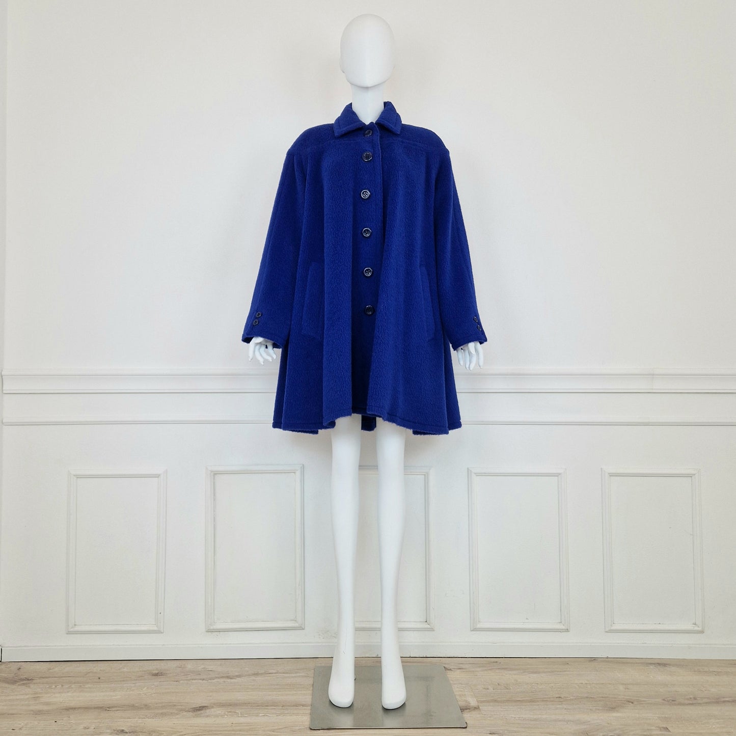 Cappotto Valentino vintage blu elettrico