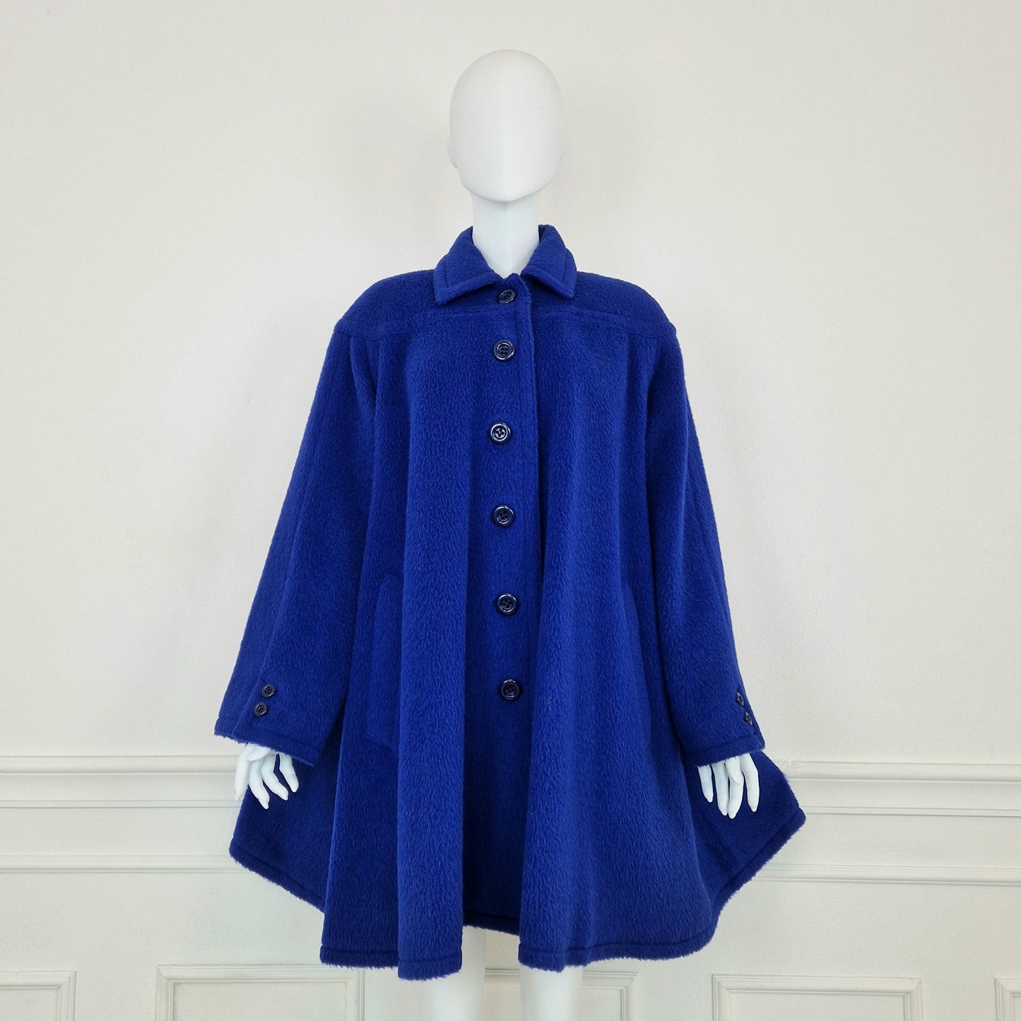 Cappotto Valentino vintage blu elettrico