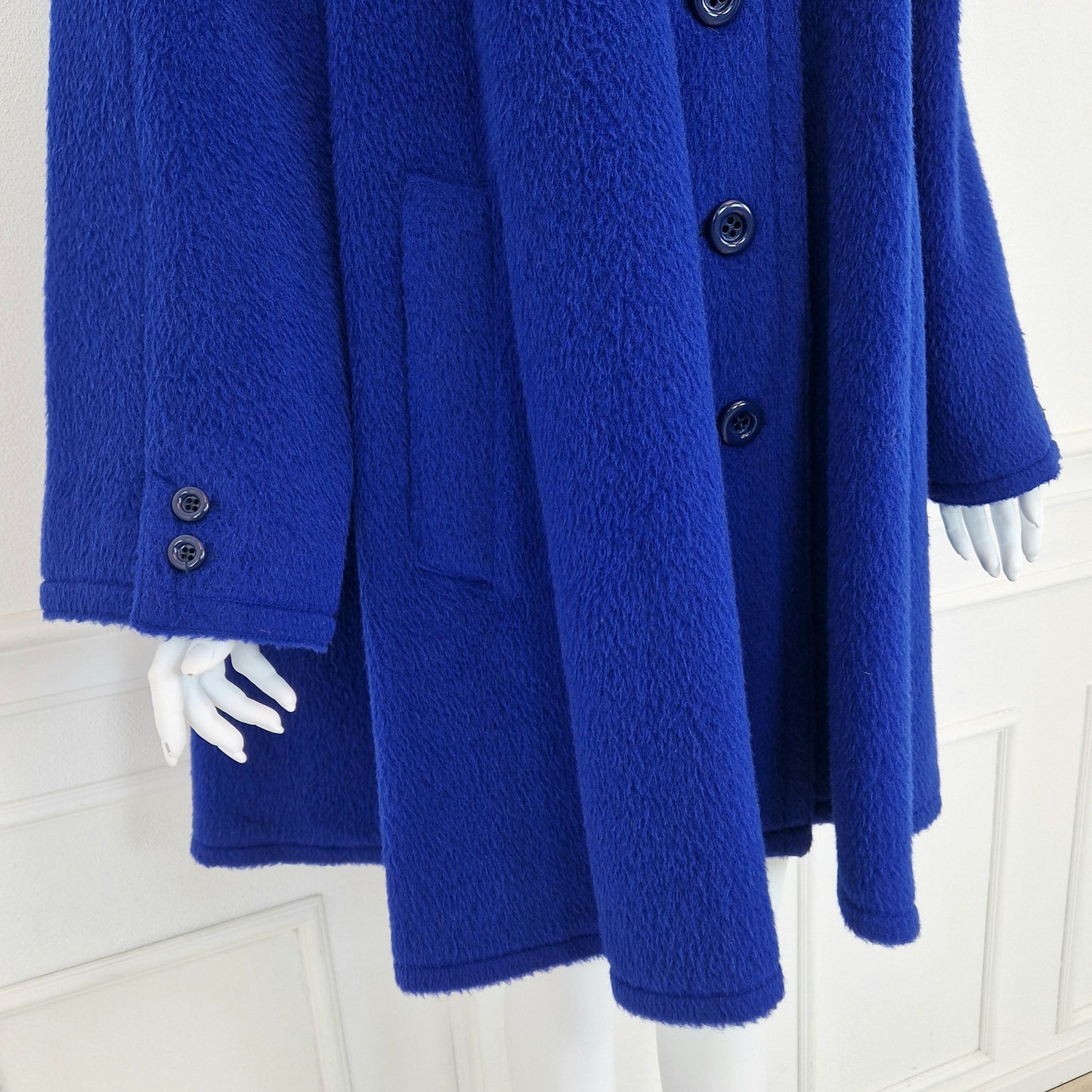 Cappotto Valentino vintage blu elettrico