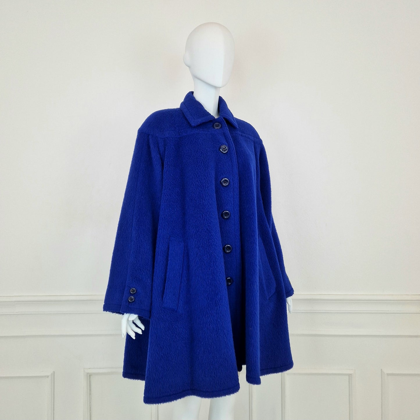 Cappotto Valentino vintage blu elettrico