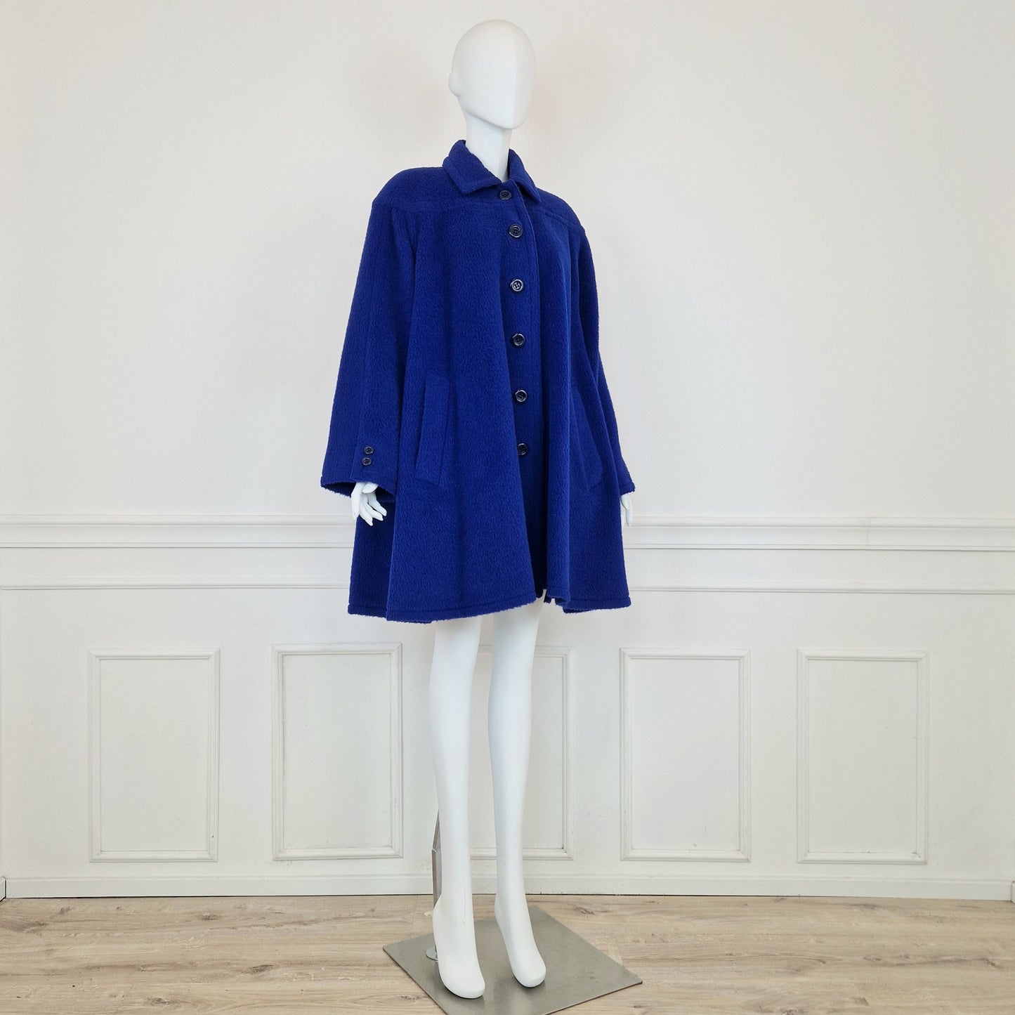 Cappotto Valentino vintage blu elettrico