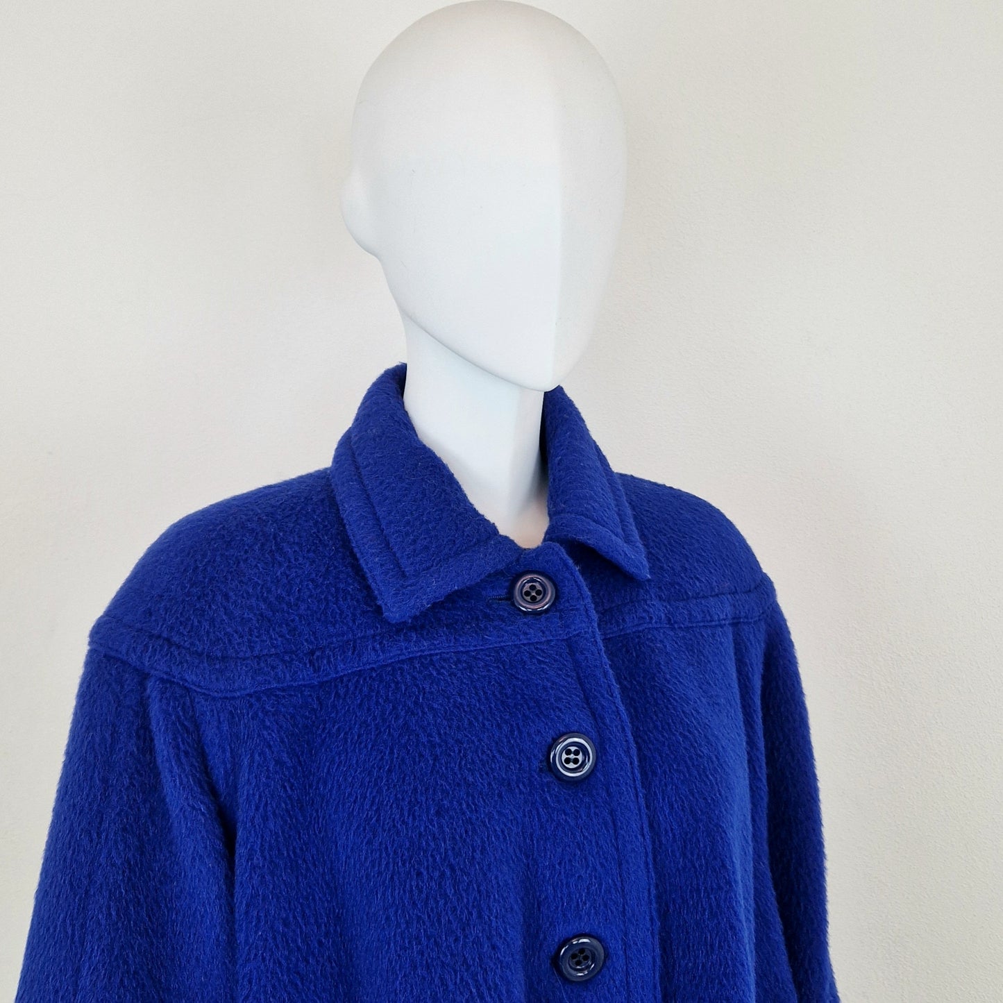 Cappotto Valentino vintage blu elettrico