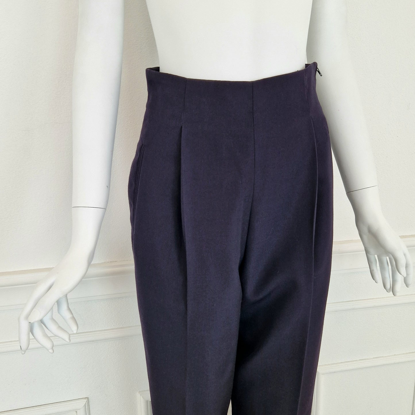 Pantaloni Romeo Gigli viola 1990