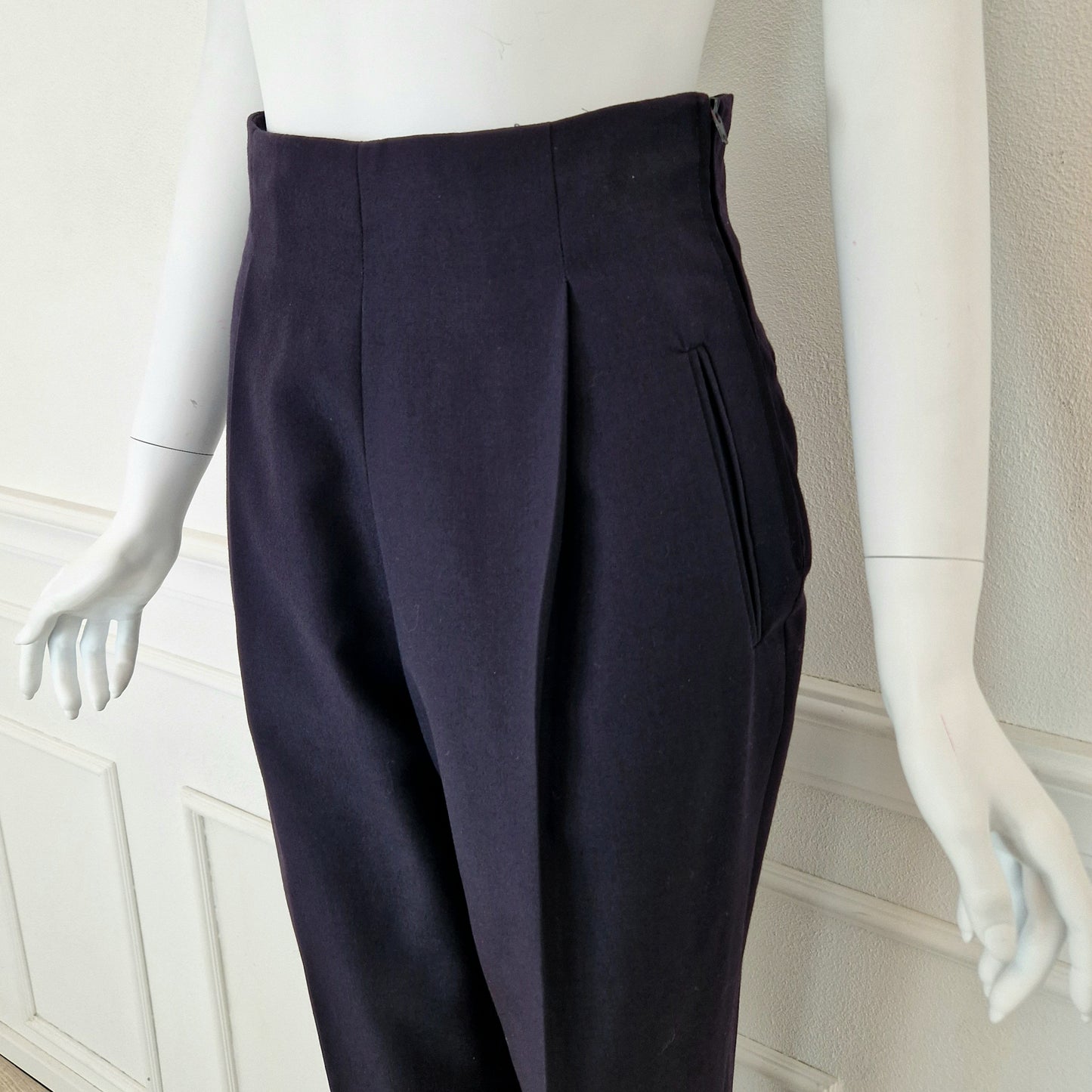 Pantaloni Romeo Gigli viola 1990