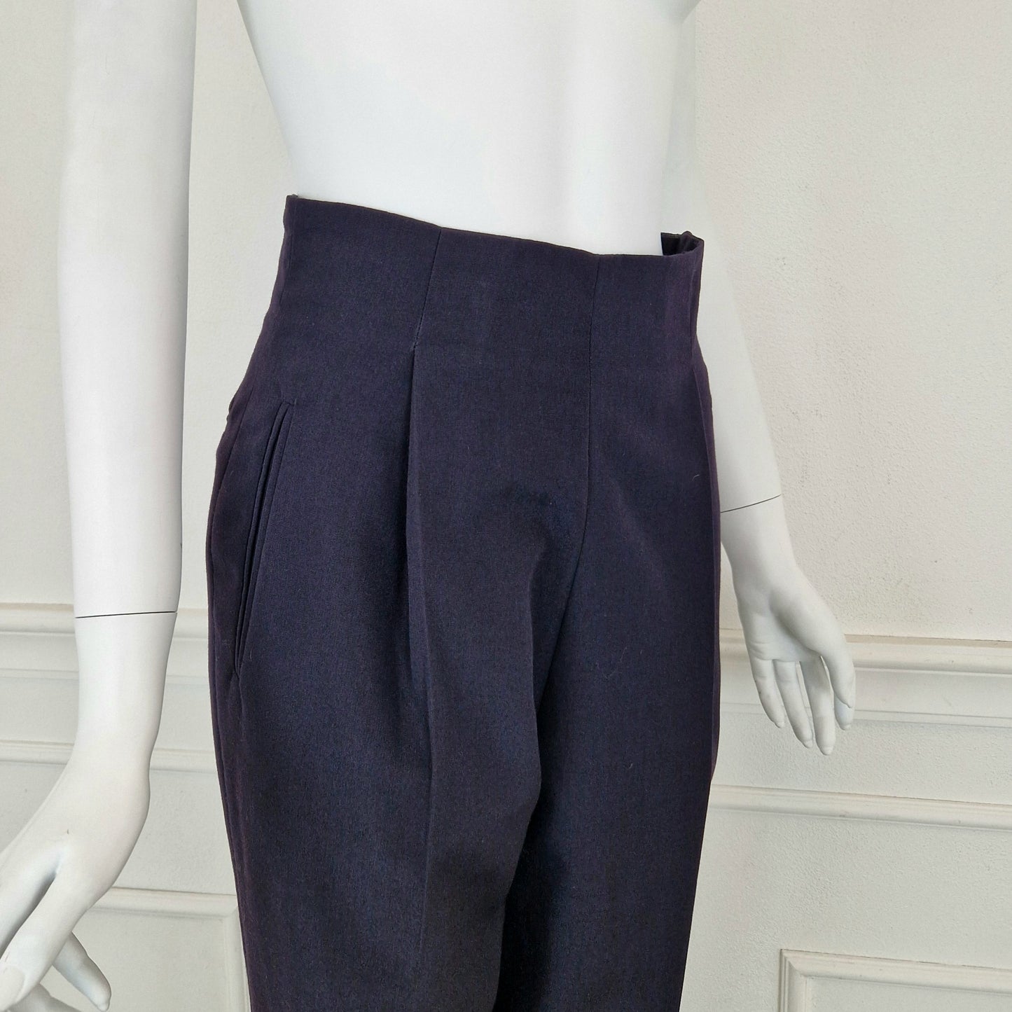 Pantaloni Romeo Gigli viola 1990